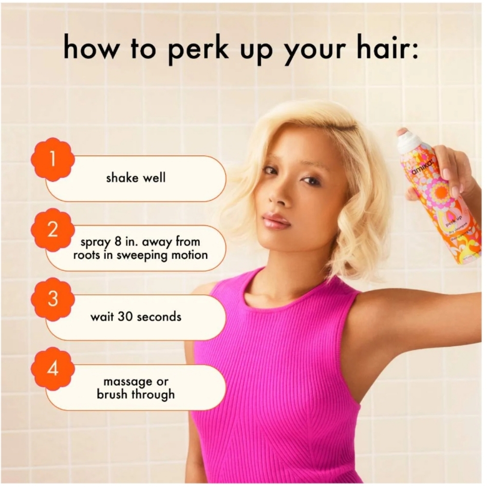 New Amika Mini Perk Up Talc-Free Dry Shampoo 1.8oz - Picture 5 of 8